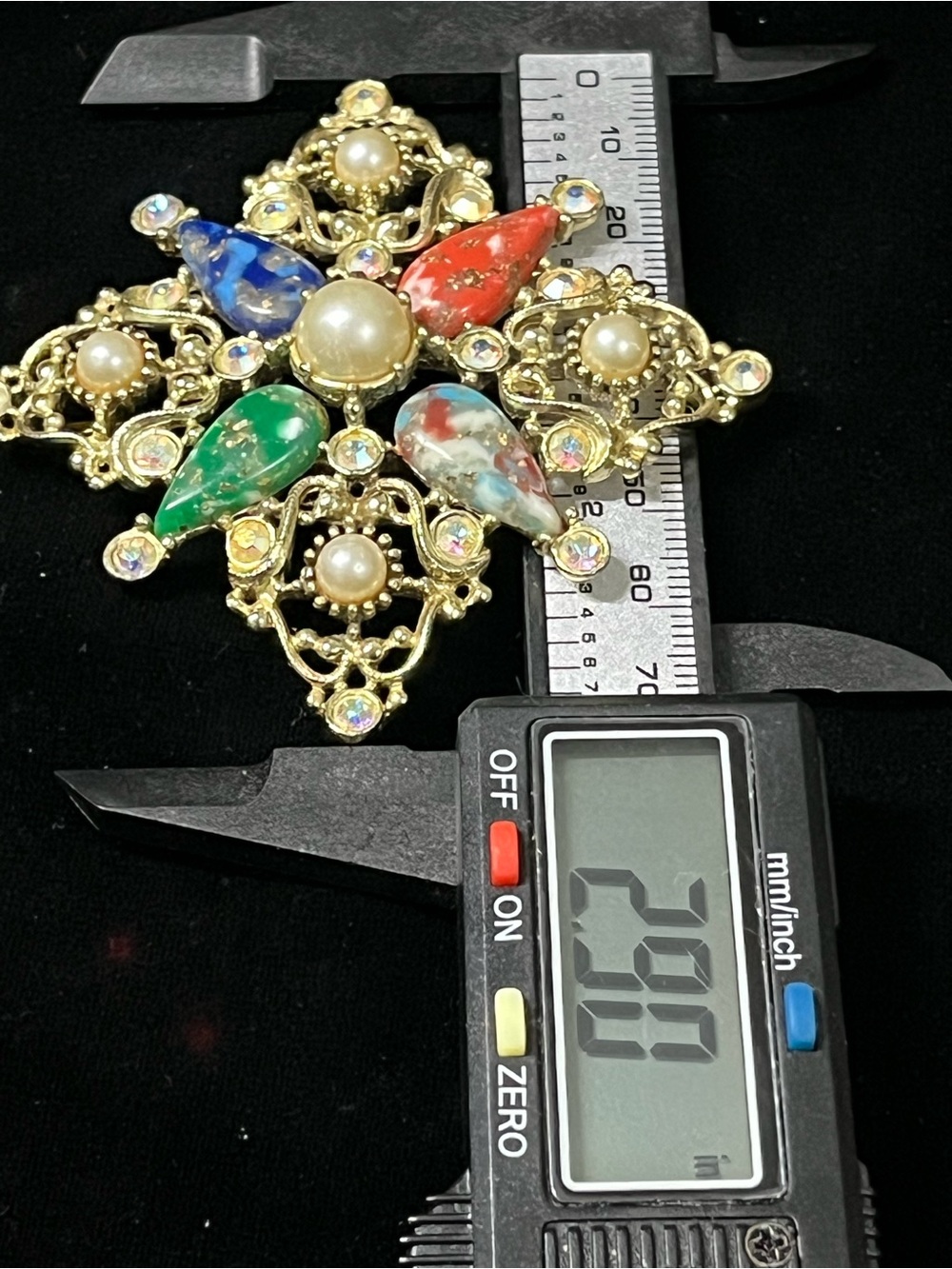 Vintage Sarah Coventry Galaxy Brooch & Clip Earrings Set 1789 - Picture 8 of 14